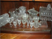 Assorted Glassware (Contents of Shelf)