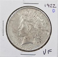 1922-D Silver Peace Dollar Coin