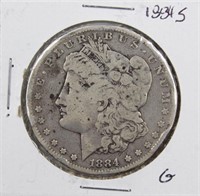 1884-S Morgan Silver Dollar Coin