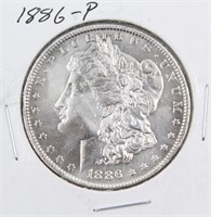 1886-P Morgan Silver Dollar Coin Higher Grade