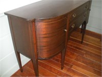Antique Curved Front  Buffet 68x22x37