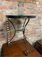 Vintage metal patio table
