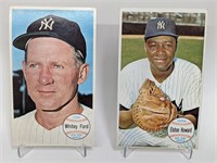 1964 Topps Giants Elston Howard, Whitey Ford Cards