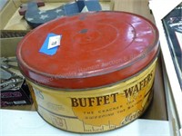 Vintage Buffet Wafers Cracker tin