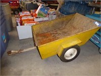 2 wheeled lawn tractor cart