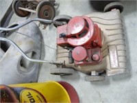 Vintage push mower (motor turns over)