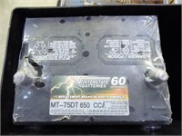 Battery box w/ store display battery (empty plasti