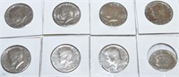 8- KENNDY US HALF DOLLARS!-OAK-1