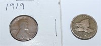 RARE 58 FLYING EAGLE CENT & 1919!