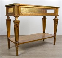 Gold Gilt Neoclassical Table Vitrine