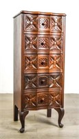 Carved Jacobean Style Walnut Chest