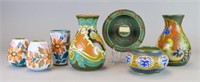 7 Piece Gouda Art Pottery Grouping