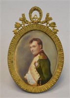 Hand Painted Portrait Miniature Napoleon