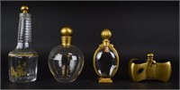 4 Baccarat Crystal Perfume Bottles