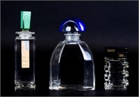 3 Baccarat Crystal Perfume Bottles