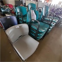 Large lot Stackable chairs x41