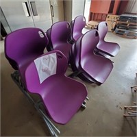 Lot of purple chairs x24