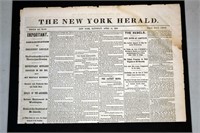 Assassination of President Lincoln Newspaper