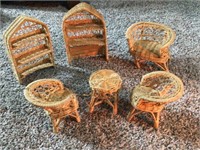 WICKER DOLL PIECES