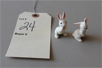 Vintage Miniature Figurines, rabbits Hagen-Renaker