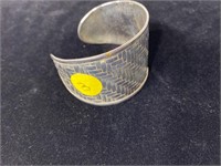 Wide Sterling Cuff Bracelet - 6"