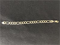 Italian Sterling Figaro Bracelet 18.3 Grams