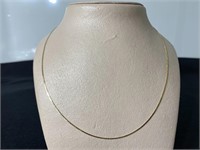 14k Serpentine Necklace W/ Matching Bracelet 2.66g