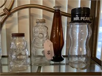 Vintage Glass Piggy Bank, Grapette Bottle, etc.