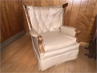 Leather Swivel Rocking Chair
