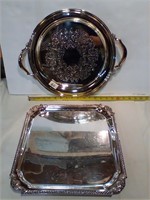 Silver plate Serving trays
