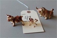 Vintage Miniature Figurines, cows Hagen-Renaker