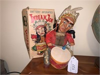 Vintage Indian Joe with war drum