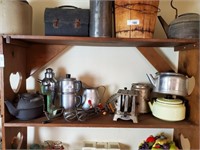 Vintage Toaster, Percolators, Tea Pots, etc.