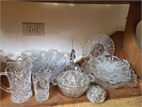 Asst. Glassware, Candy Dishes, Pitchers, etc.
