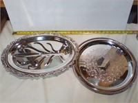 Silver plate Serving trays