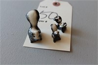 Vintage Miniature Figurines, skunks Hagen-Renaker