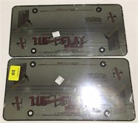 Two Tuf Flat license plate covers