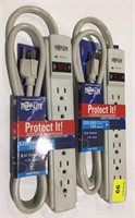 Two TrippLite surge protectors, new