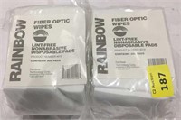 Rainbow fiber optic wipes, 600