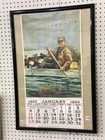 Poster Framed Reproduction Remington Calendar