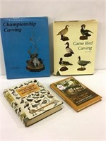 Lot of 4 Books Including Game Bird Carving