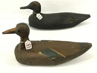 Lot of 2 Unknown Primitive Style Decoys