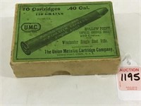 Sm. Winchester UMC Two Piece Cardboard Ammo Box-