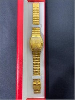 22k Gold Electro Plated Rivarro Watch - 9"