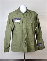 Vintage US Army Vietnam Military Shirt W/ Patches