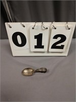 1914 Birth Record Baby Sterling Silver Spoon