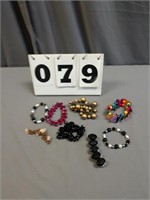 Lot of Costume Jewelry - Colored Bracelets