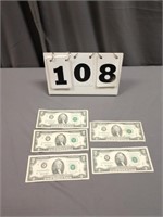 (5) 1995, $2 bills