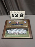 1984 Chicago Cubs Division Champs Team Plaque