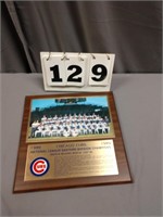 1989 Chicago Cubs Division Champs Plaque
